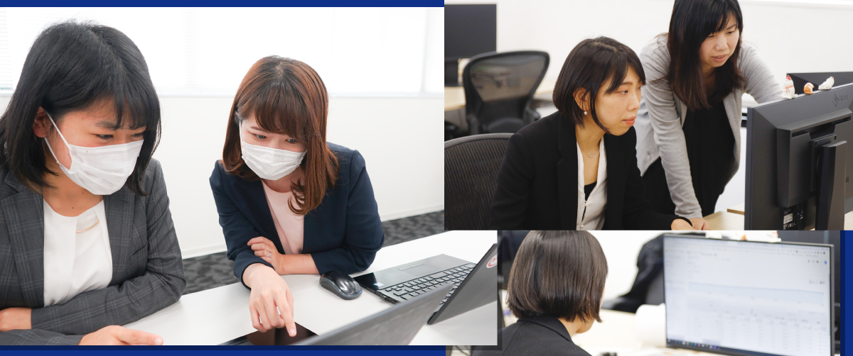 ウェブライダーメンバーが分析を行っているイメージ