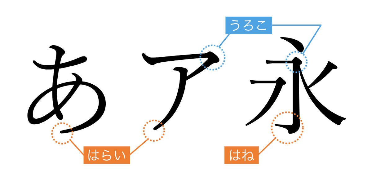 明朝体の特徴