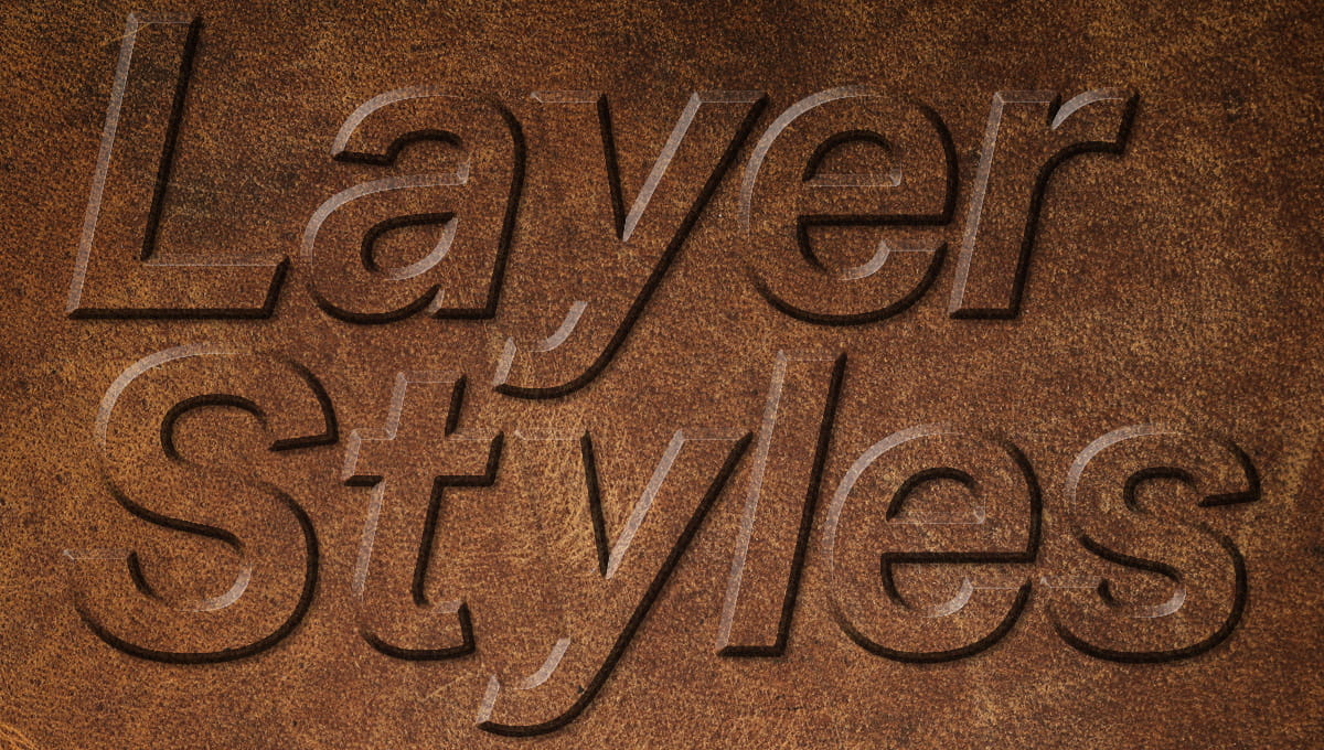 文字を立体的に見せる