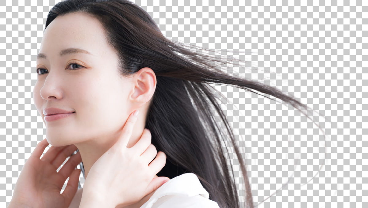 髪の毛をキレイに切り抜く