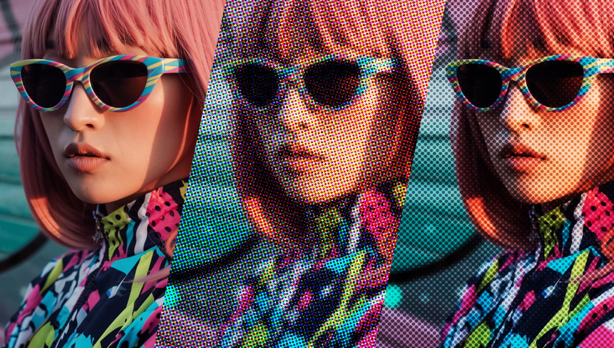 写真をドット表現にして、ポップな印象に