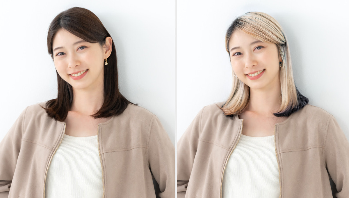 AIがヘアスタイルを自由に変更
