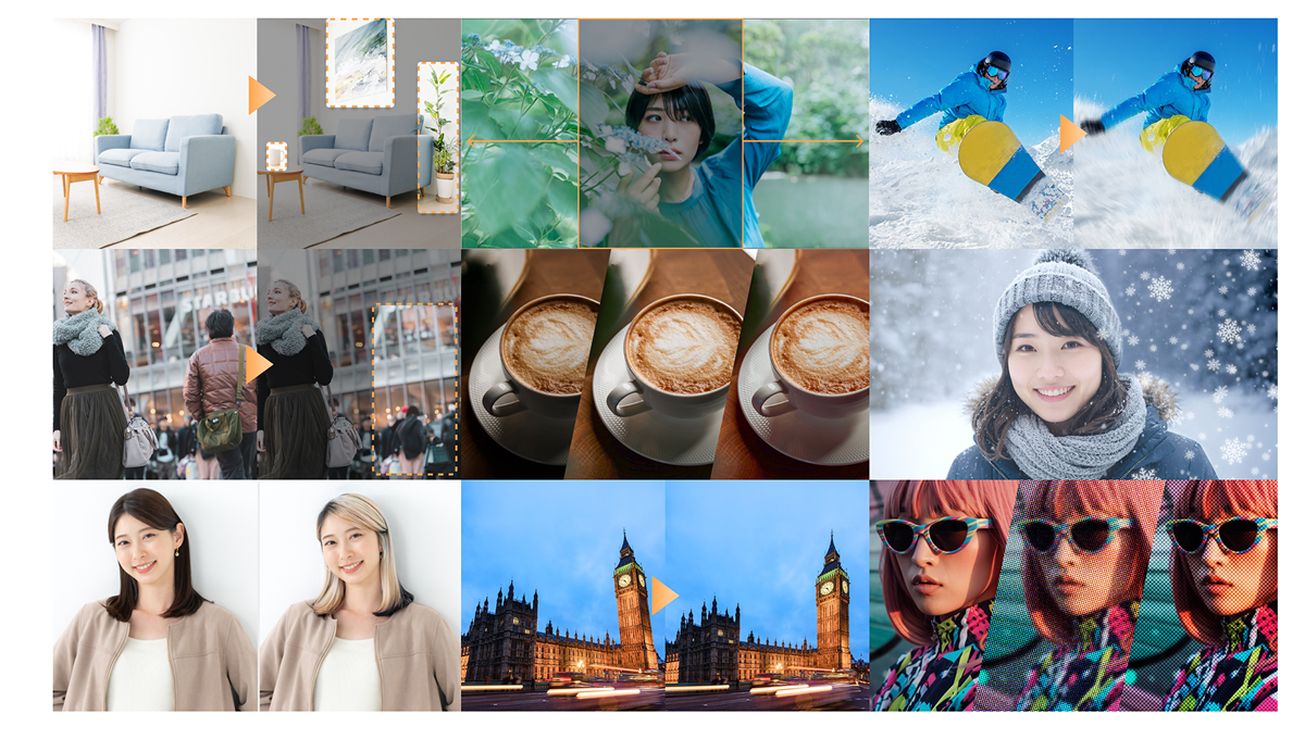 Photoshopの各種機能を用いた事例たち