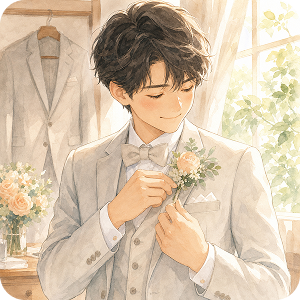 背景込みの複雑なイラストの例